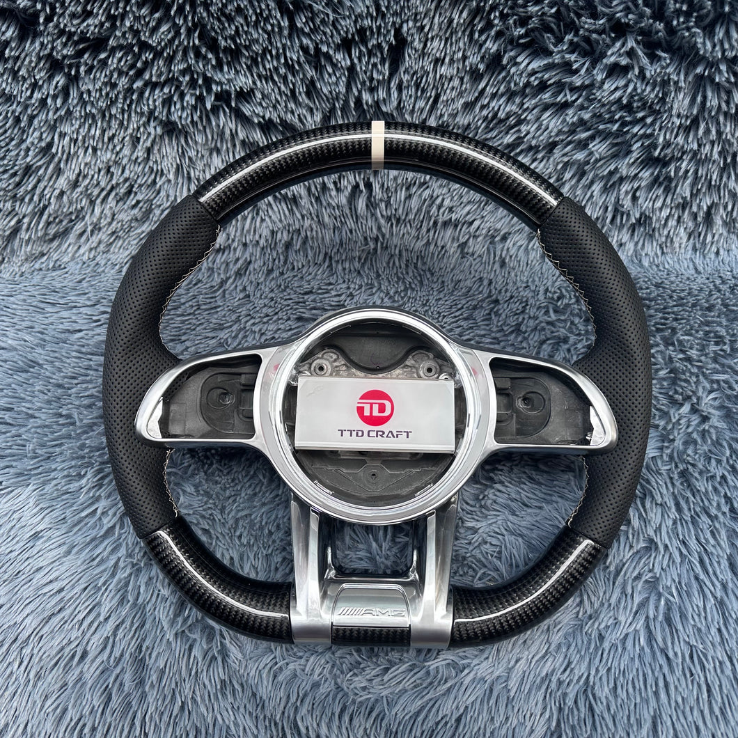 TTD Craft Benz AMG G63 S63 W222 C217 C222 W213 W167 G500 G350 Carbon Fiber Steering Wheel