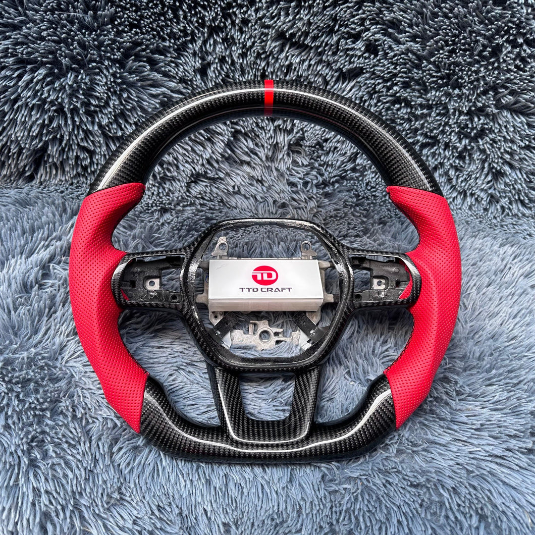 TTD Craft 11th gen Civic 2022 2023 2024 +Type R FL5 SI / 11th gen Accord 2023  2024+ Carbon Fiber Steering Wheel