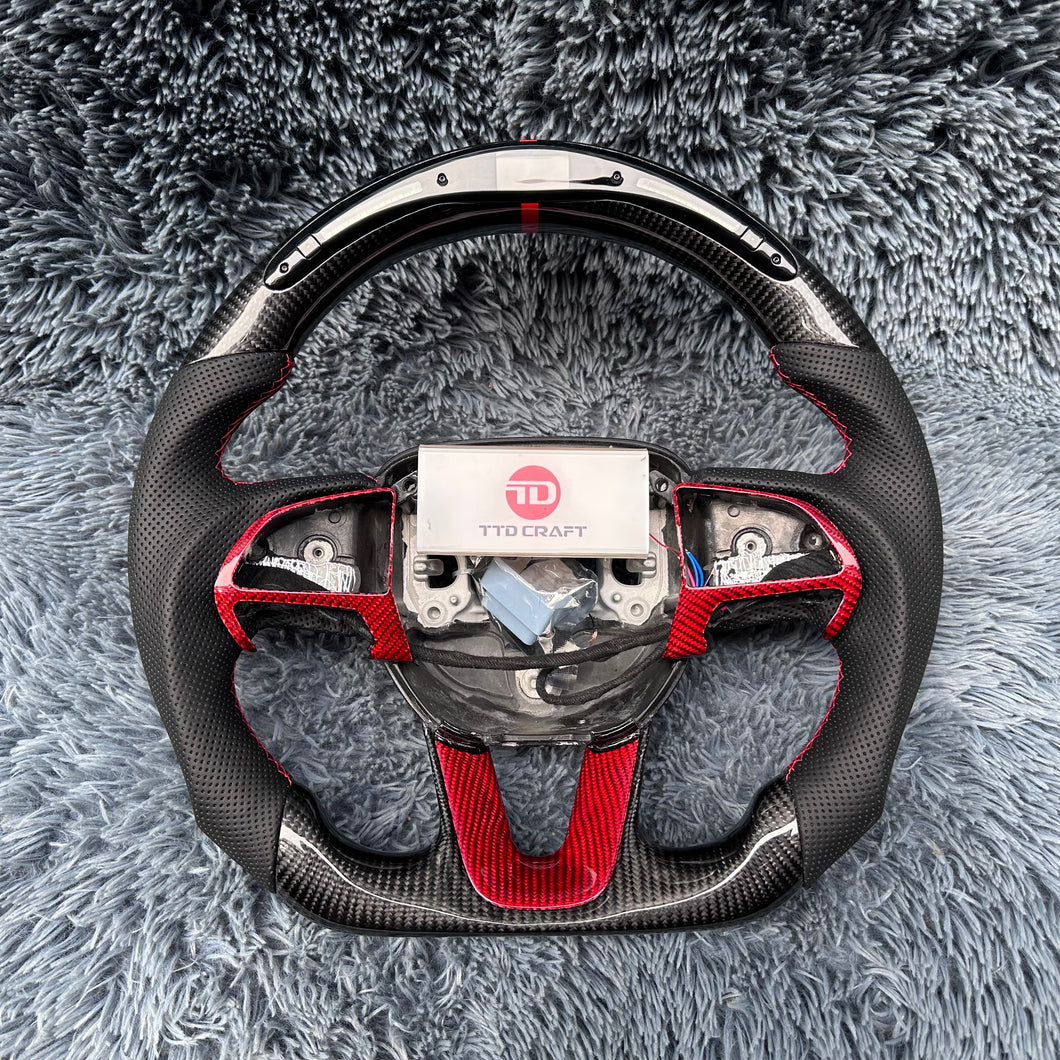 TTD Craft  Dodge 2016-2023 Charger Challenger / 2014-2023 Durango Carbon Fiber Steering Wheel