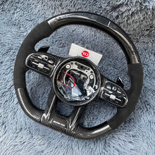 Carregar imagem no visualizador da galeria, TTD Craft Benz AMG G63 S63 W222 C217 C222 W213 W167 G500 G350 Volante de fibra de carbono com led
