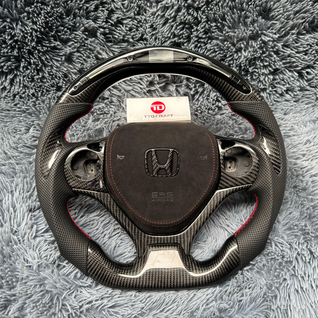 TTD Craft  9th gen Civic 2012-2015 Type R FK2  SI Carbon Fiber Steering Wheel