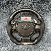 Charger l&#39;image dans la galerie, TTD Craft  Lexus  2014-2024 IS 250 350 300 CT200h  RC NX 200T  RC RCF  F sport  Carbon Fiber Steering Wheel
