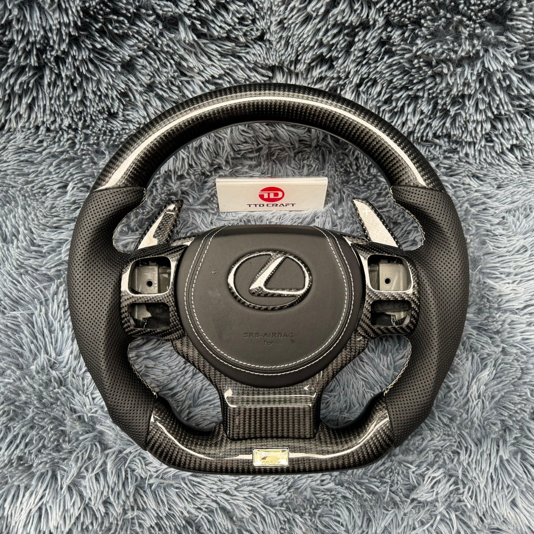 TTD Craft  Lexus  2014-2024 IS 250 350 300 CT200h  RC NX 200T  RC RCF  F sport  Carbon Fiber Steering Wheel