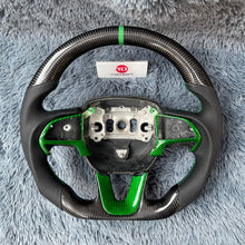 Lade das Bild in den Galerie-Viewer, TTD Craft  Dodge 2016-2023 Charger Challenger / 2014-2023 Durango Carbon Fiber Steering Wheel

