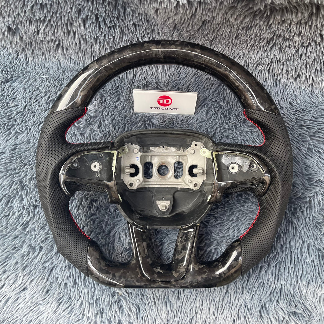 TTD Craft  Dodge 2016-2023 Charger Challenger / 2014-2023 Durango Carbon Fiber Steering Wheel