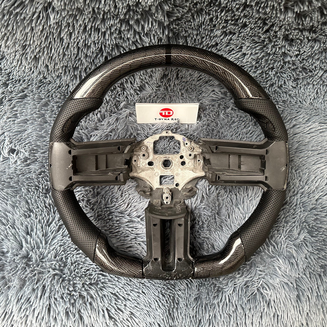 TTD Craft  2010-2014 Mustang GT Shelby GT500  Carbon Fiber Steering Wheel