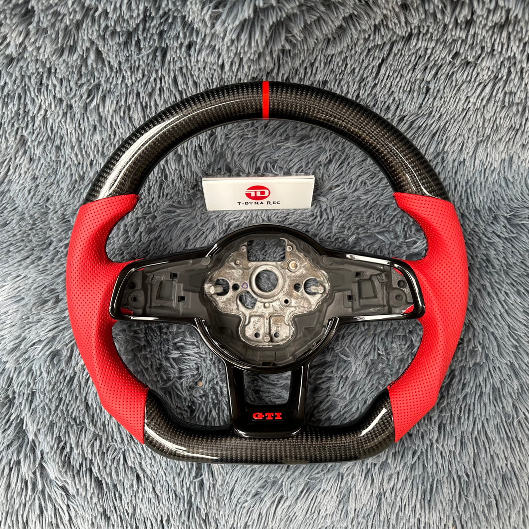 TTD Craft VW Mk7 /MK7.5  GTI  R Jetta 2019-2020  Carbon Fiber Steering Wheel