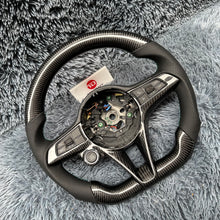 Carregar imagem no visualizador da galeria, Volante de fibra de carbono TTD Craft Alfa Romeo 2014-2017 Giulia Stelvio
