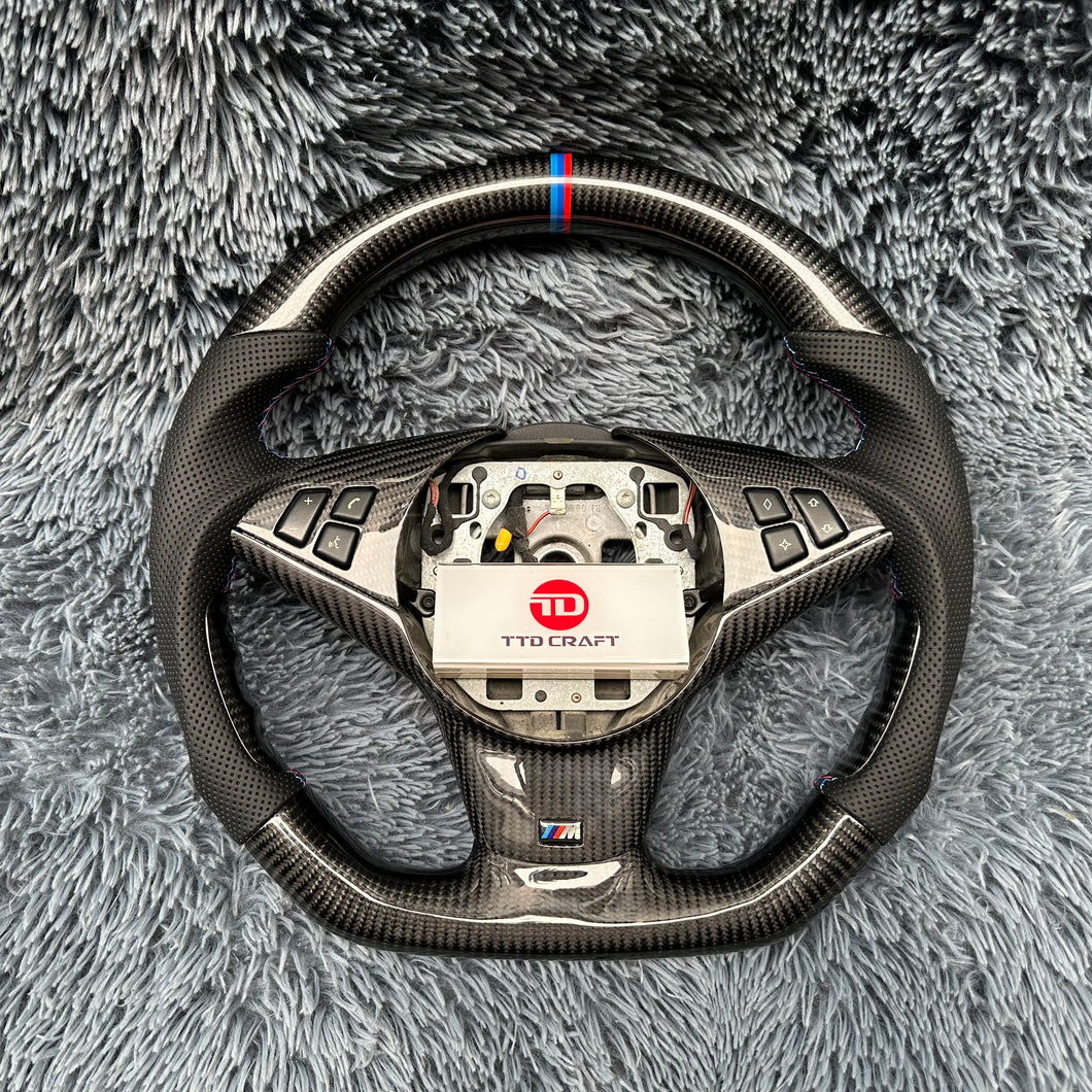 TTD Craft BMW 5 SERIES E60 E61 / 6 SERIES E63 E64 steering wheel Carbon Fiber Steering Wheel