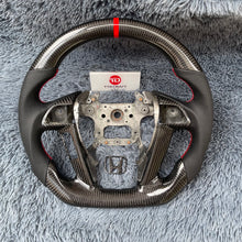 Load image into Gallery viewer, TTD Craft 8th gen Accord 2008-2012 / 2009-2015 Pilot  / 2011-2017 Odyssey  EX LX SE EX-L V6 Carbon Fiber Steering Wheel
