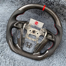 Load image into Gallery viewer, TTD Craft 8th gen Accord 2008-2012 / 2009-2015 Pilot  / 2011-2017 Odyssey  EX LX SE EX-L V6 Carbon Fiber Steering Wheel
