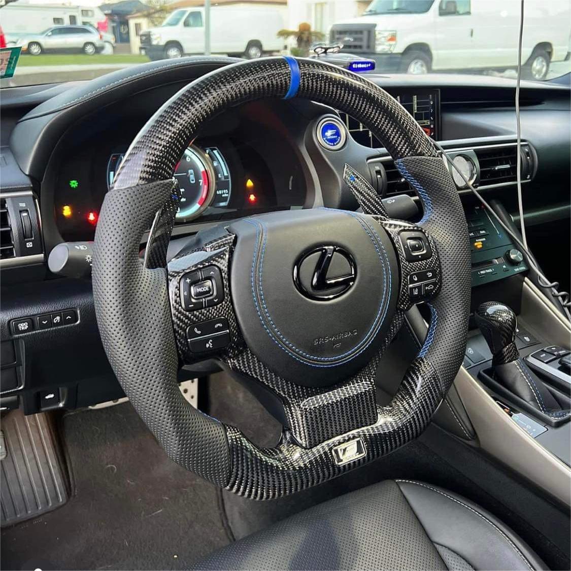 Custom Lexus 2014-2026 IS 250 350 300 Carbon Fiber Steering Wheel