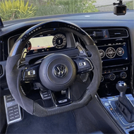 Volkswagen Golf MK7 GTI R Jetta LED Carbon Fiber Steering Wheel
