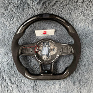 Flat Bottom LED Carbon Fiber Steering Wheel for VW Mk7 /MK7.5 GTI R Jetta