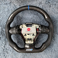 Custom Corvette 2006-2013 C6 Z06 Flat Bottom Racing Steering Wheel|TTD Craft