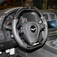 Volante de fibra de carbono TTD Craft Corvette 2006-2013 C6 Z06