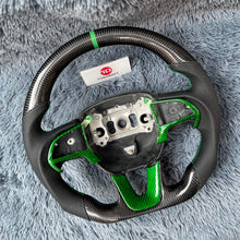 Загрузить изображение в средство просмотра галереи, Dodge Challenger 2016-2023 Carbon Fiber Sport Steering Wheel |TTD Craft
