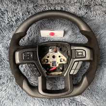 Загрузить изображение в средство просмотра галереи, Custom Carbon Fiber Steering Wheel for Ford F150 Raptor 15-20 | TTD Craft
