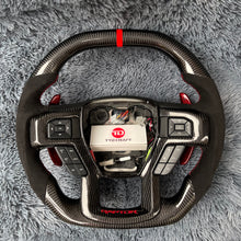 Lade das Bild in den Galerie-Viewer, TTD Craft Ford 2015-2020 F150 Raptor/2017-2022 F250/2017-2022 F350 Kohlefaserlenkrad
