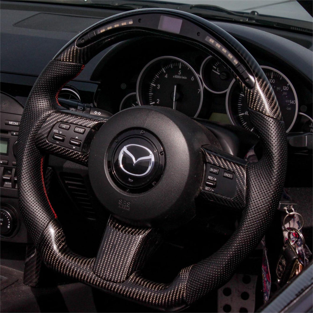 TTD Craft  Mazda 2006-2015 MX-5 Miata Carbon Fiber Steering Wheel