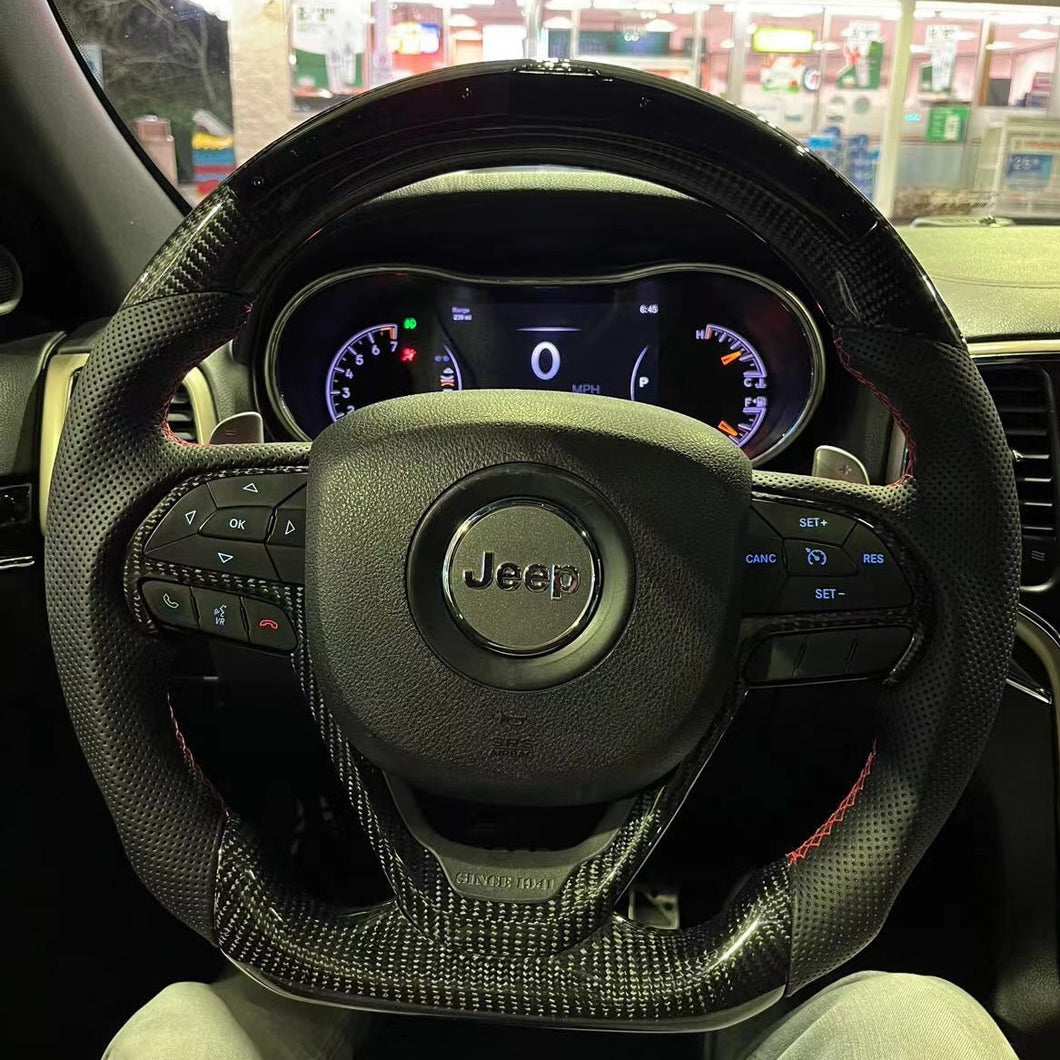TTD Craft  2016-2021 Jeep Cherokee / Grand Cherokee Carbon Fiber Steering Wheel