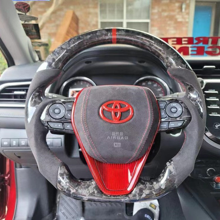 TTD Craft  8th gen Camry 2018 - 2024 SE XSE TRD V6 V4 Avalon Venza  Carbon Fiber Steering Wheel