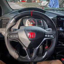 Load image into Gallery viewer, Custom Carbon Fiber Steering Wheel For Honda 2006-2011 Civic | TTD Craft
