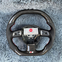 Carregar imagem no visualizador da galeria, Volante de fibra de carbono TTD Craft Audi B7 B8 S4 S5 A3 A4 A5 A6 A8 Q5 Q7 RS5
