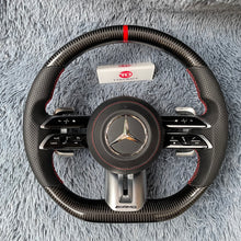 Carregar imagem no visualizador da galeria, Volante de fibra de carbono TTD Craft Benz classe E AMG W206 w213
