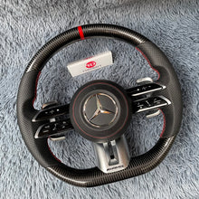 Carregar imagem no visualizador da galeria, Volante de fibra de carbono TTD Craft Benz classe E AMG W206 w213
