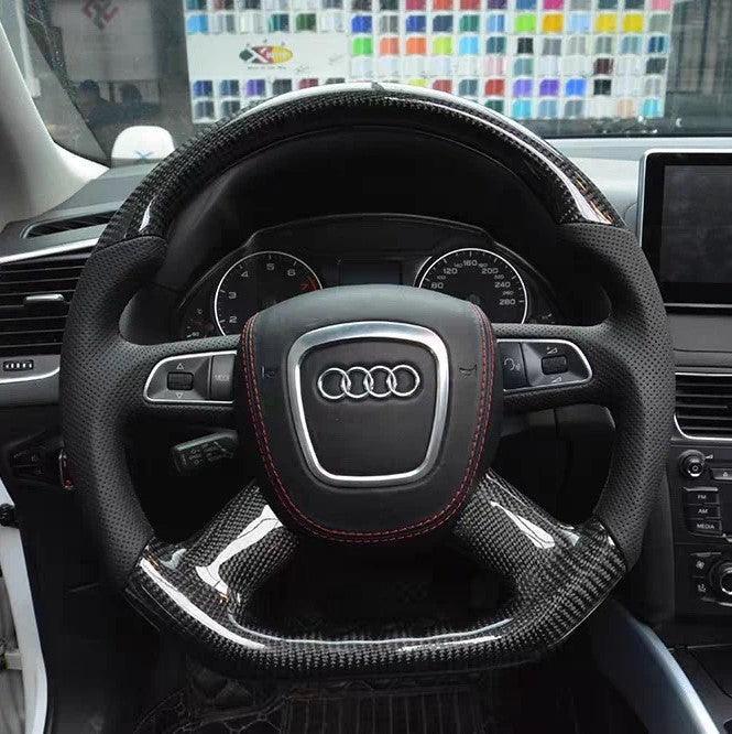 Audi Center Caps 69mm 3D Carbon Fiber Wheel Center Caps For Audi ...