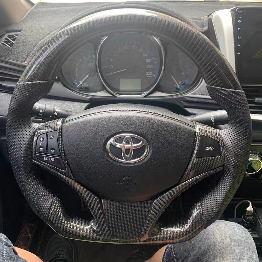 TTD Craft  14-21  Vios  Carbon Fiber Steering Wheel