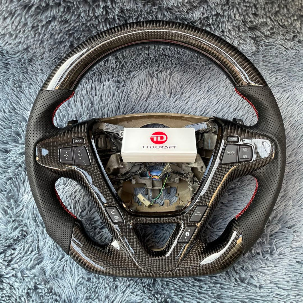 TTD Craft MDX 2007-2013 Carbon Fiber Steering Wheel