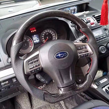 Charger l&#39;image dans la galerie, TTD Craft Subaru 2012-2014 Outback 2014-2016 Forester 2012-2015 Crosstrek 2012-2014 Legacy Carbon Fiber Steering Wheel
