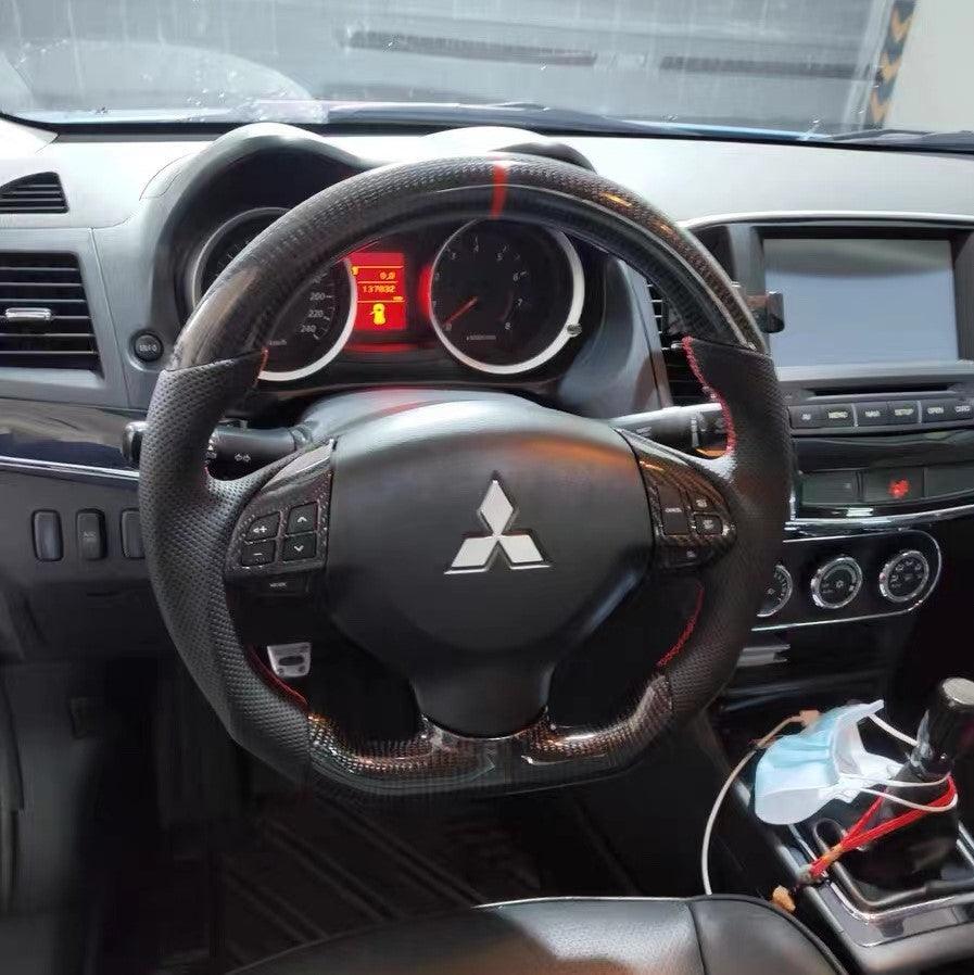 TTD Craft Mitsubishi 2007-2013 Outlander / 2008-2017 Lancer Carbon Fiber Steering Wheel