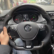 TTD Craft VW 2015-2019 E-Golf Hatchback Carbon Fiber Steering Wheel