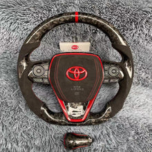 Charger l&#39;image dans la galerie, TTD Craft  8th gen Camry 2018 - 2024 SE XSE TRD V6 V4 Avalon Venza  Carbon Fiber Steering Wheel
