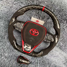 Charger l&#39;image dans la galerie, TTD Craft  8th gen Camry 2018 - 2024 SE XSE TRD V6 V4 Avalon Venza  Carbon Fiber Steering Wheel
