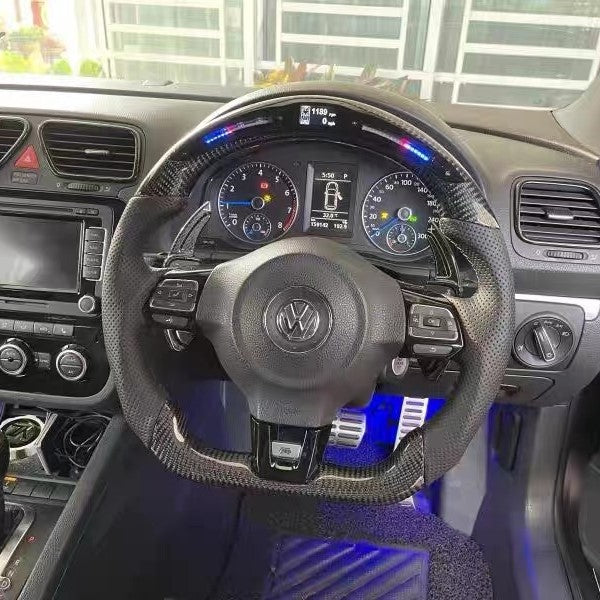 TTD Craft VW 2011-2014 MK6 GTI /R  Jetta GLI Golf GTI  Carbon Fiber Steering Wheel