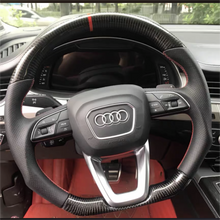 Carregar imagem no visualizador da galeria, Volante de fibra de carbono TTD Craft Audi A4 Q3 Q5 Q7 Q8 SQ8 SQ7 SQ5 S7 RS6
