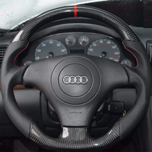 Carregar imagem no visualizador da galeria, Volante de fibra de carbono TTD Craft Audi 2000-2005 A3 A4 A6 S3

