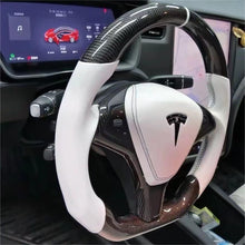 Lade das Bild in den Galerie-Viewer, TTD Craft Tesla Model X S  Carbon Fiber Steering Wheel
