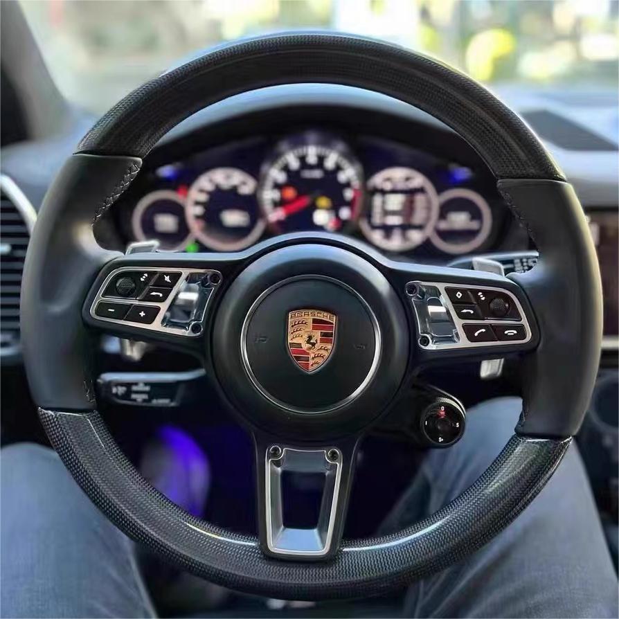 TTD Craft  Porsche 2015-2024 Cayenne Carbon Fiber Steering Wheel