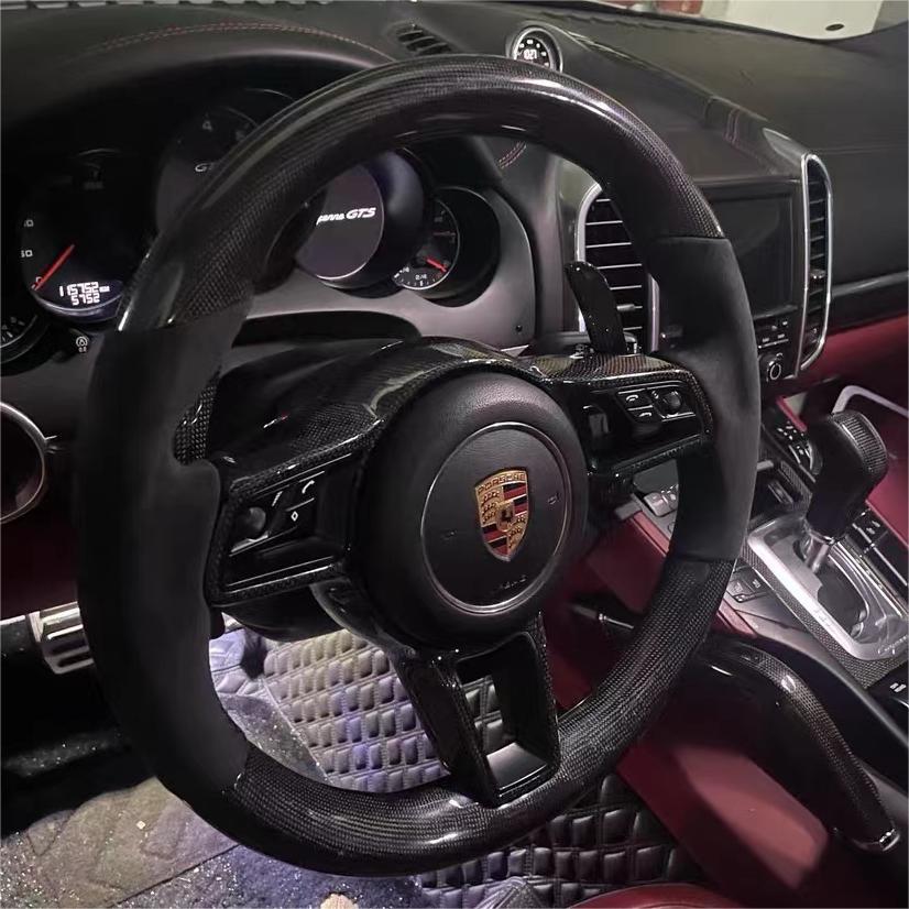 TTD Craft  Porsche 2016-2023 718  Carbon Fiber Steering Wheel