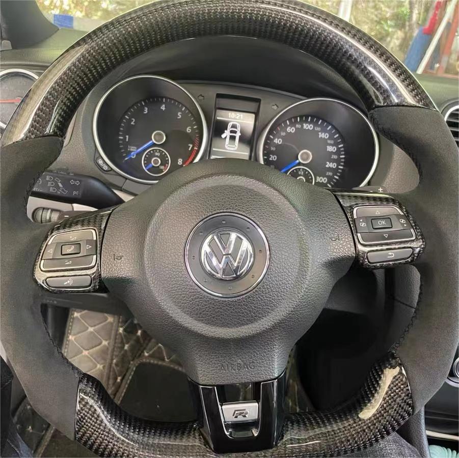 TTD Craft VW 2011-2014 MK6 GTI /R  Jetta GLI Golf GTI  Carbon Fiber Steering Wheel