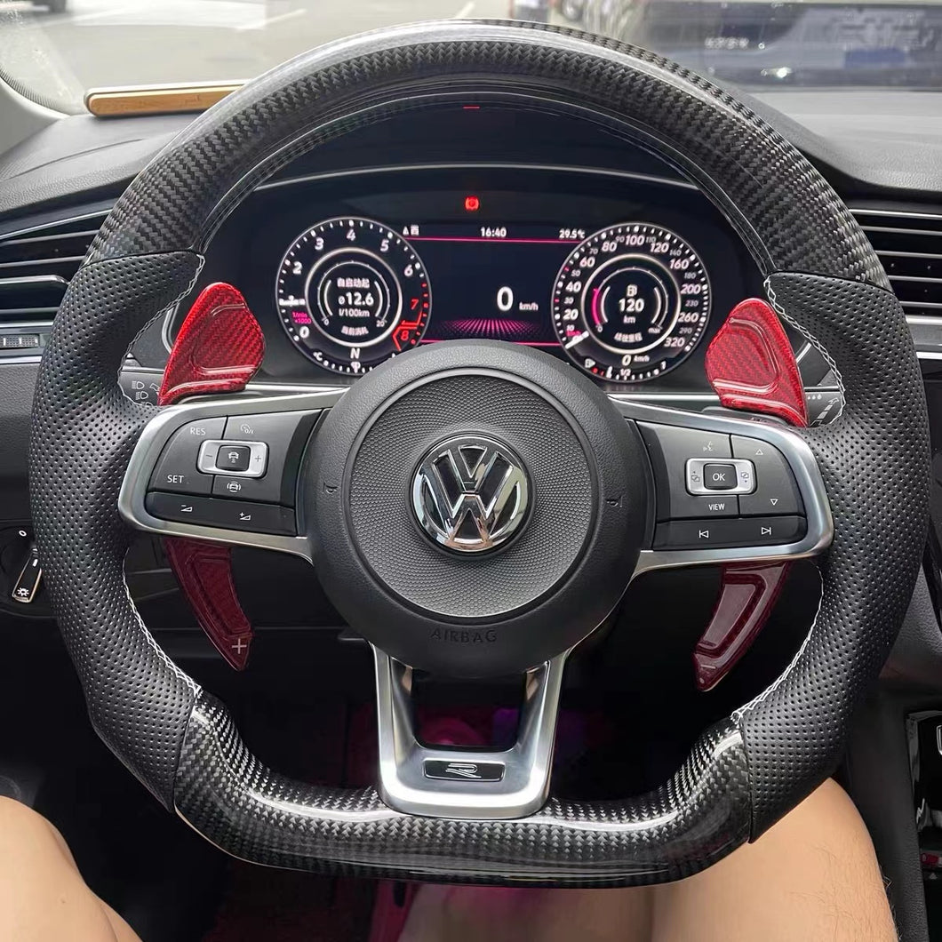 TTD Craft VW Mk7 /MK7.5  GTI  R Jetta 2019-2020  Carbon Fiber Steering Wheel