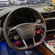 2020+ Audi C8 A6 S6 RS6 A7 S7 Leather Steering Wheel |TTD Craft