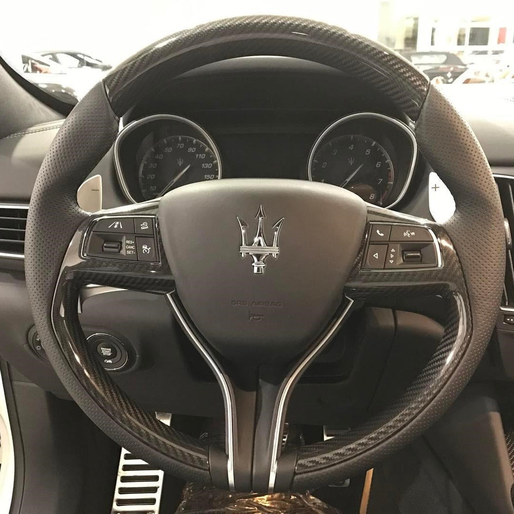 TTD Craft  Maserati 2017-2024  Ghibli /  Levante GT / Quattroporte Carbon Fiber Steering Wheel