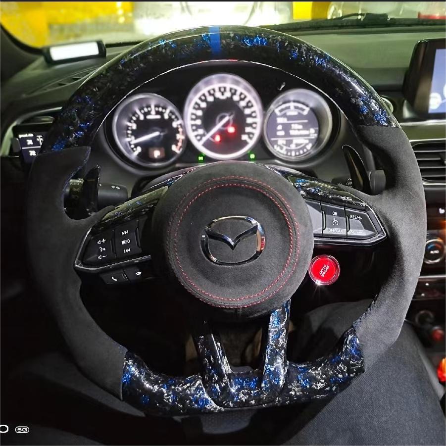 TTD Craft  Mazda 2016-2023 CX-9 Carbon Fiber Steering Wheel