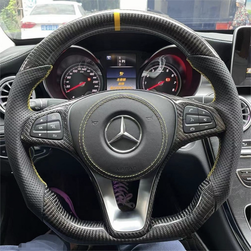 TTD Craft Benz  W176 GLK350 GLK500 C250 C300 C350 C180 Carbon Fiber Steering Wheel